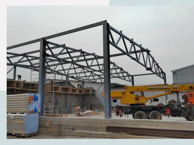 Строительство цехов в Изобильном