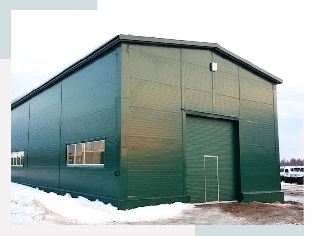 Двускатные ангары в Изобильном