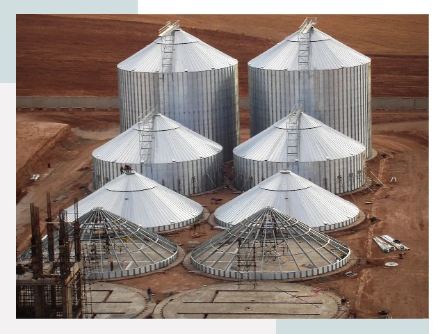 Строительство зерновых силосов в Изобильном