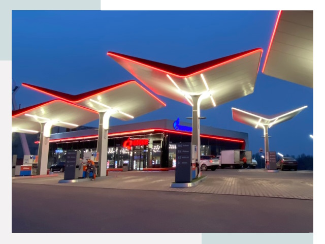 Навесы для АЗС в Изобильном