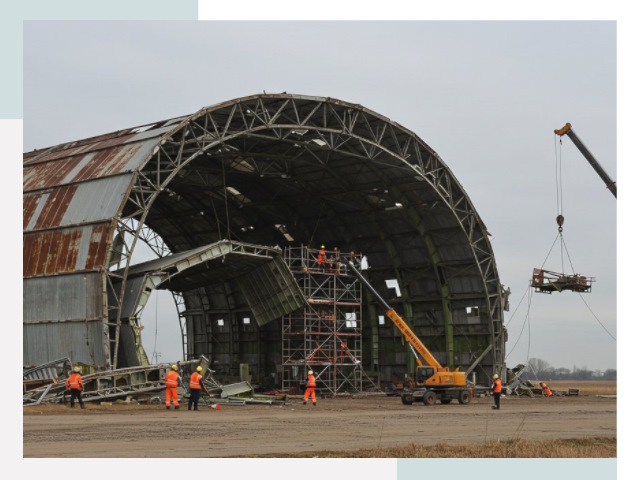Демонтаж ангаров в Изобильном