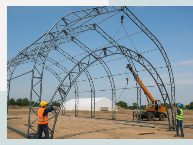 Монтаж ангаров в Изобильном от 623 руб. - Надежно и быстро